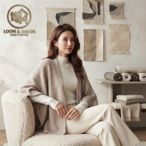 Wool Knit Shawl Wrap, Women's Winter Shoulder Scarf, Soft Warm Knit Cape, Cozy Shoulder Cover Up, Cold Weather Layer, Wool Wrap Scarf.