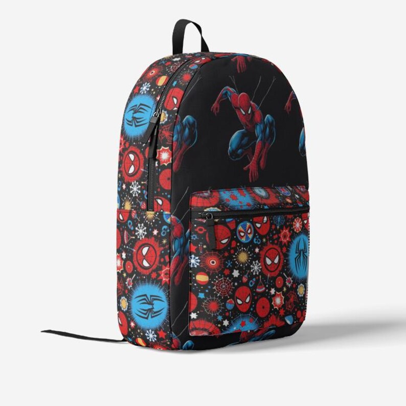 Spiderman gedruckt bunter trendiger Rucksack | Schulanfang Bild 4