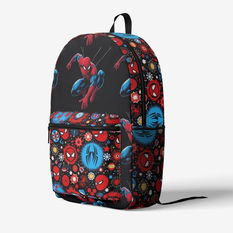 Spiderman gedruckt bunter trendiger Rucksack | Schulanfang Bild 5