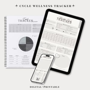 Cycle Tracker Planner Digital Download | Period Tracker Printable | Monthly Wellness Planner PDF for iPad & Print