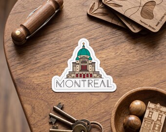 Montreal Canada Travel Sticker, Quebec Landmark Architecture Vinyl Decal, Canadian Souvenir Sticker, City Travel Sticker for Laptop