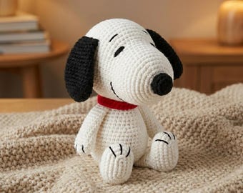 Snoopy Dog Crochet Pattern, Easy Amigurumi Animal (PDF Pattern)