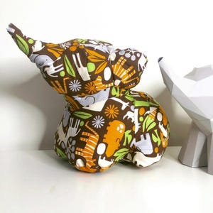 Patchwork memory olifant naaipatroon, knuffeldier DIY