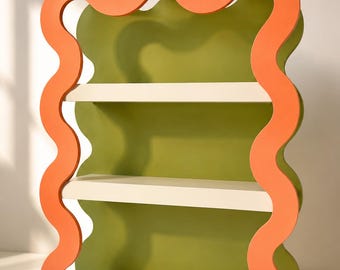Wavy Shelf: Playful Modern Silhouette for Decor Display