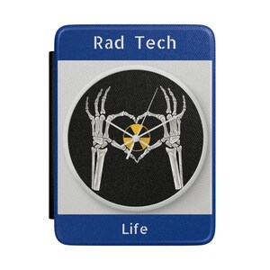 Rad Tech Life E-boksfodral | Skeletthänder Hjärta Strålningssymbol