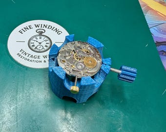 Watch Movement Holder for Repair | 3D Printed Bench Tool, Multiple Sizes / Pocket Watch.