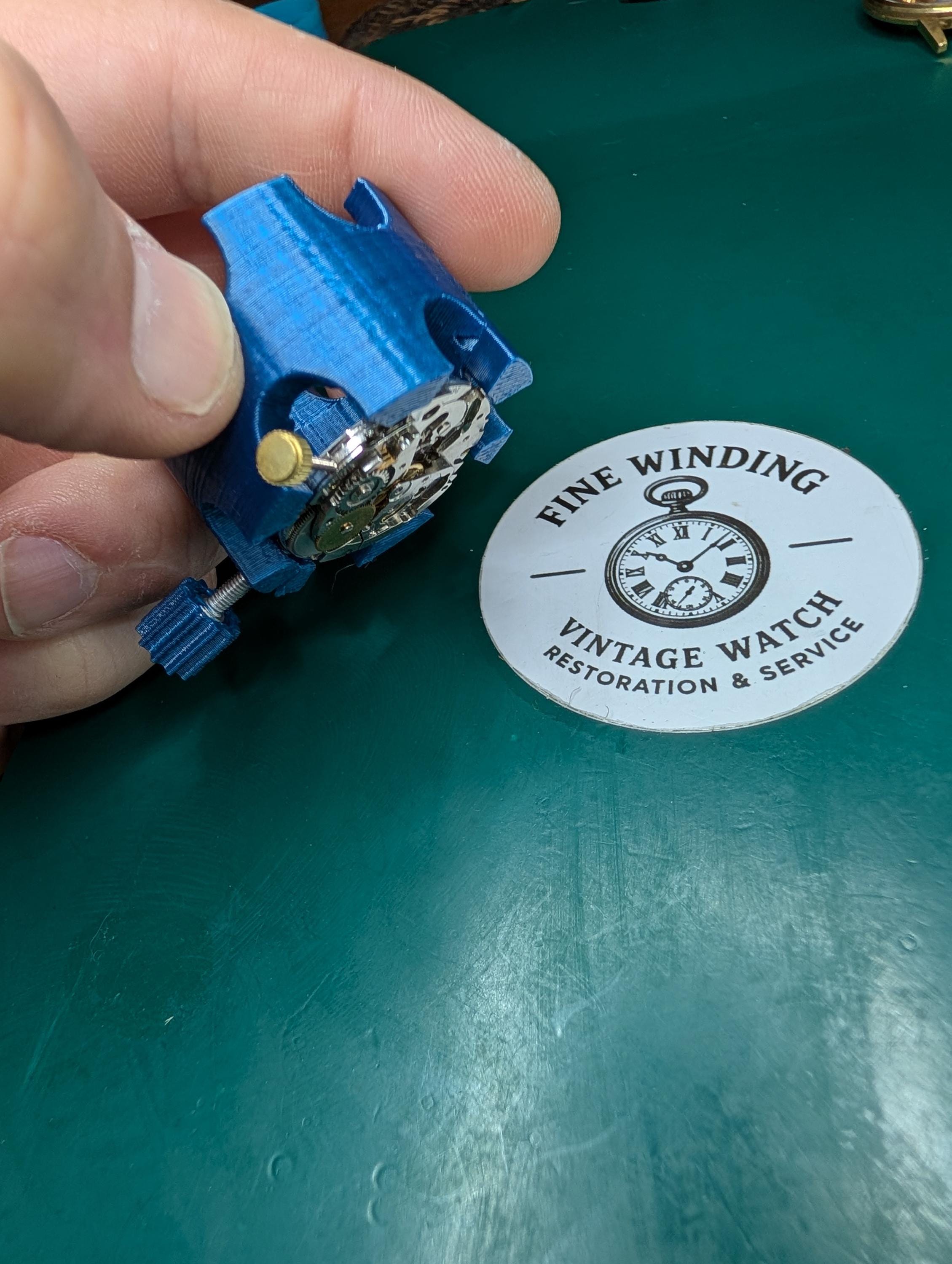 Watchmaker Workstation Tray – Movement Holder System, PETG Bench Organization image 3