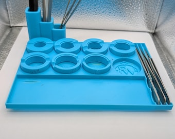 Watchmaker Movement Holder Tray – Vintage Watch Repair Bench Organizer, PETG Material