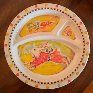Mackenzie-Childs Bunny Dinnerware Set for Toddler - New in Original Gift Box image 7