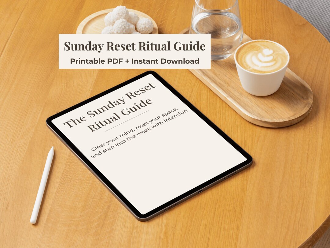 Weekly Planner Printable | Sunday Reset | Habit Tracker | Self Care ...
