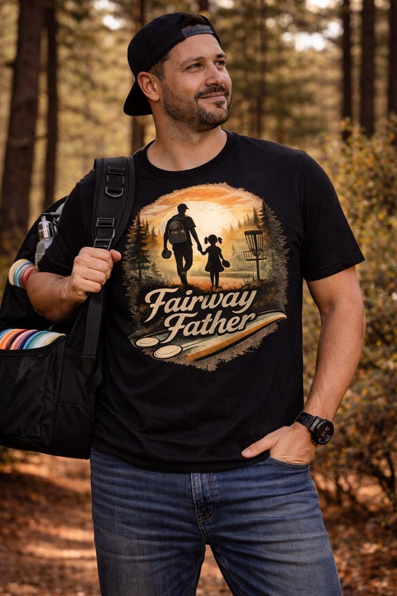 Fairway Father Shirt, Girl Dad Disc Golf Shirt, Father Daughter Disc Golf Shirt, Disc Golf Dad Shirt, Disc Golfer Gift
