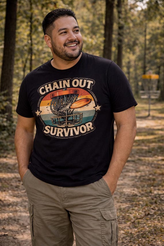 Chain Out Survivor Shirt, Disc Golf Shirt, Funny Disc Golf Tee, Disc Golfer Gift, Disc Golf Dad Shirt, Missed Putt Shirt
