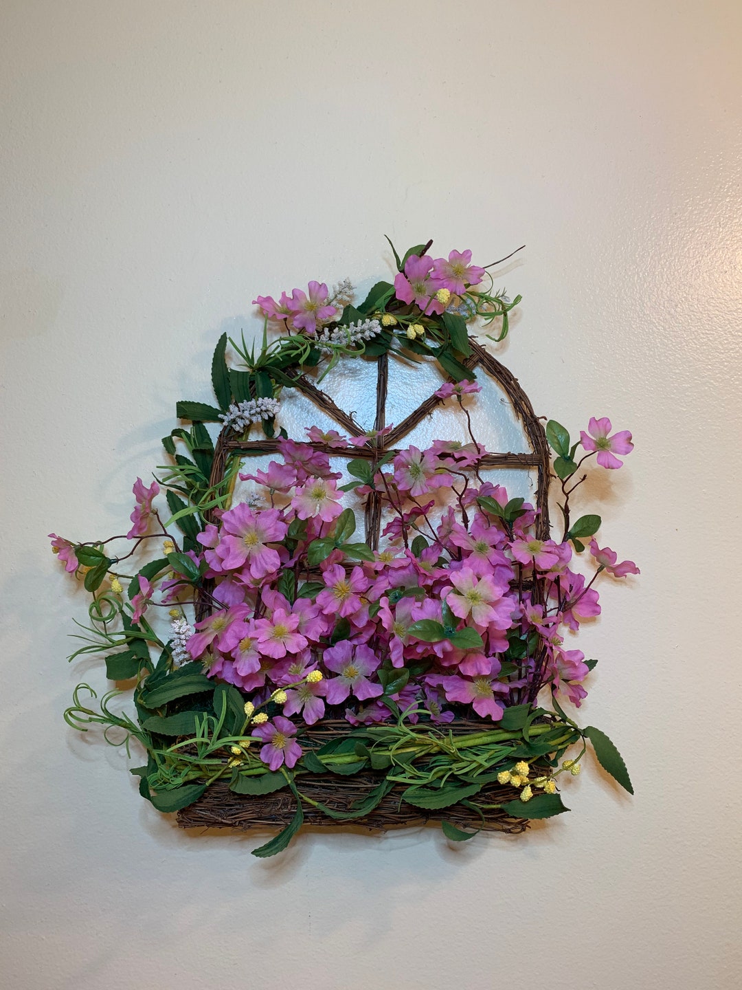 Grapevine Wall Basket Planter Etsy