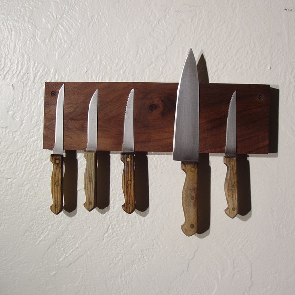 Walnut Magnetic Knife Rack