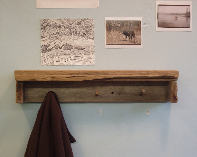 Driftwood Cedar Plank Rustic Coat Rack. Free Shipping. Etsy
