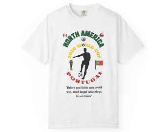 Camiseta con diseño de Portugal para la Copa Mundial de Fútbol / Gráfico de fútbol de Norteamérica