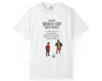 Camiseta del Mundial de Norteamérica 2026 / Ilustración de fútbol Canadá-EE. UU.
