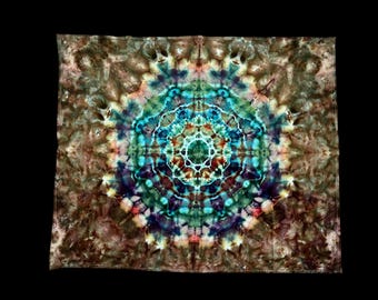 Purple ice dye tapestry