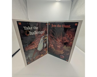 Vintage Printed Advert Dungeons & Dragons Dragon Mountain Wall Art