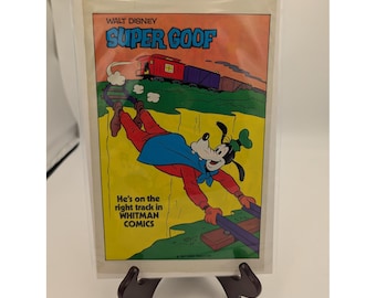 Vintage Printed Advert Walt Disney Super Goof Whitman Comics Wall Art 10.25x6.5