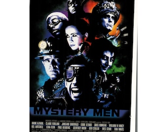 Vintage Printed Advert Mystery Men 1999 Movie Wall Art Collectible 10.25x6.5