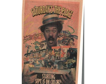 Vintage Printed Advert 1984 CBS Muppet Babies Dungeons Dragons Richard Pryor Art