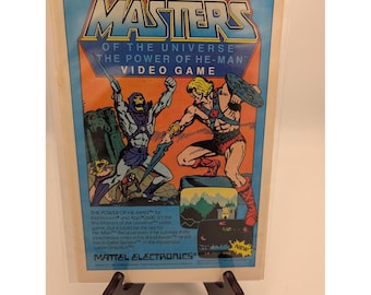 Vintage Printed Advert 1983 Masters of the Universe He-Man Mattel Video Game Ad