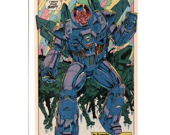 Vintage Printed Advert Explorer Comic Art Sci-Fi Wall Art Collectible