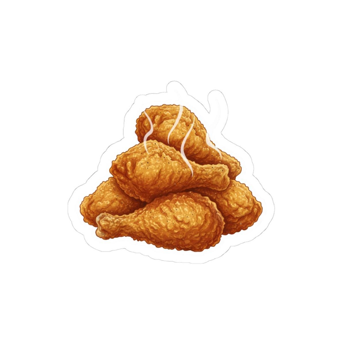 Fried Chicken Sticker Crispy Chicken Food Vinyl Sticker Fast Food Decal ...