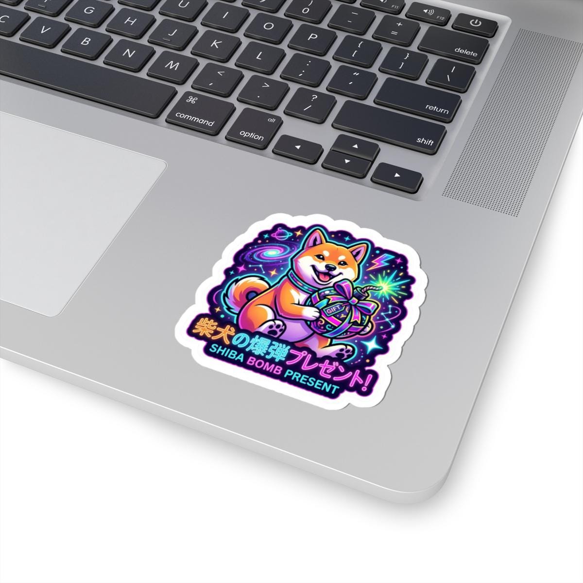 Neon Shiba Inu Sticker, Kawaii Shiba Galaxy Sticker, Funny Shiba Gift ...