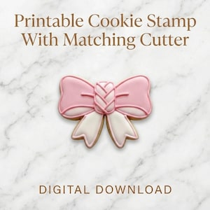 Stämpel för flätad rosettkakform | 3D-utskriftsfil för babyshower (digital nedladdning)