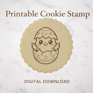 Hatching Chick Cookie Stamp Cutter | Easter Baking 3D Print File (Digital Download)