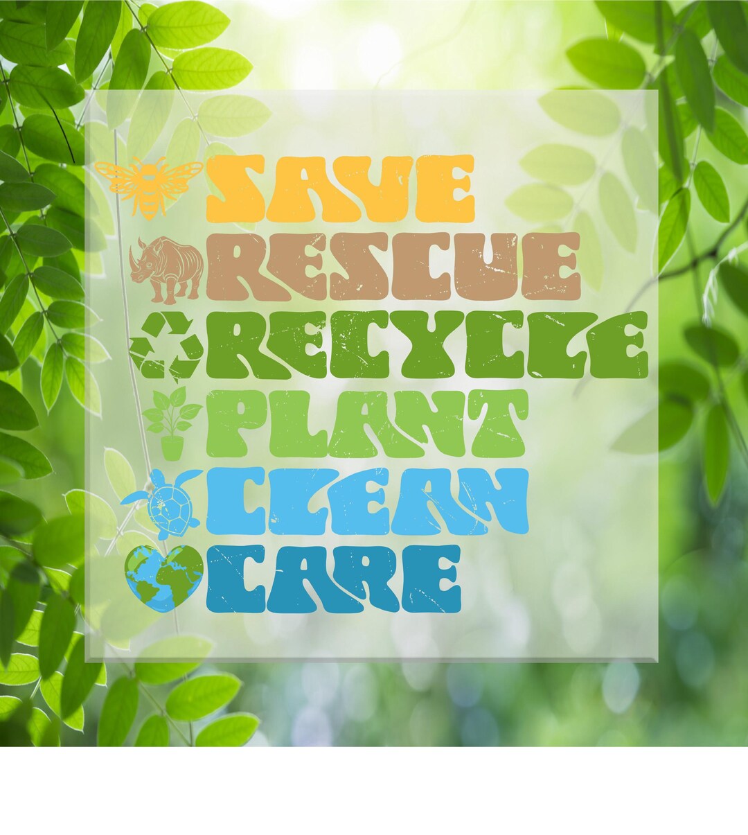 Recycle Rescue Save Rescue Recycle DTF Transfer - Etsy
