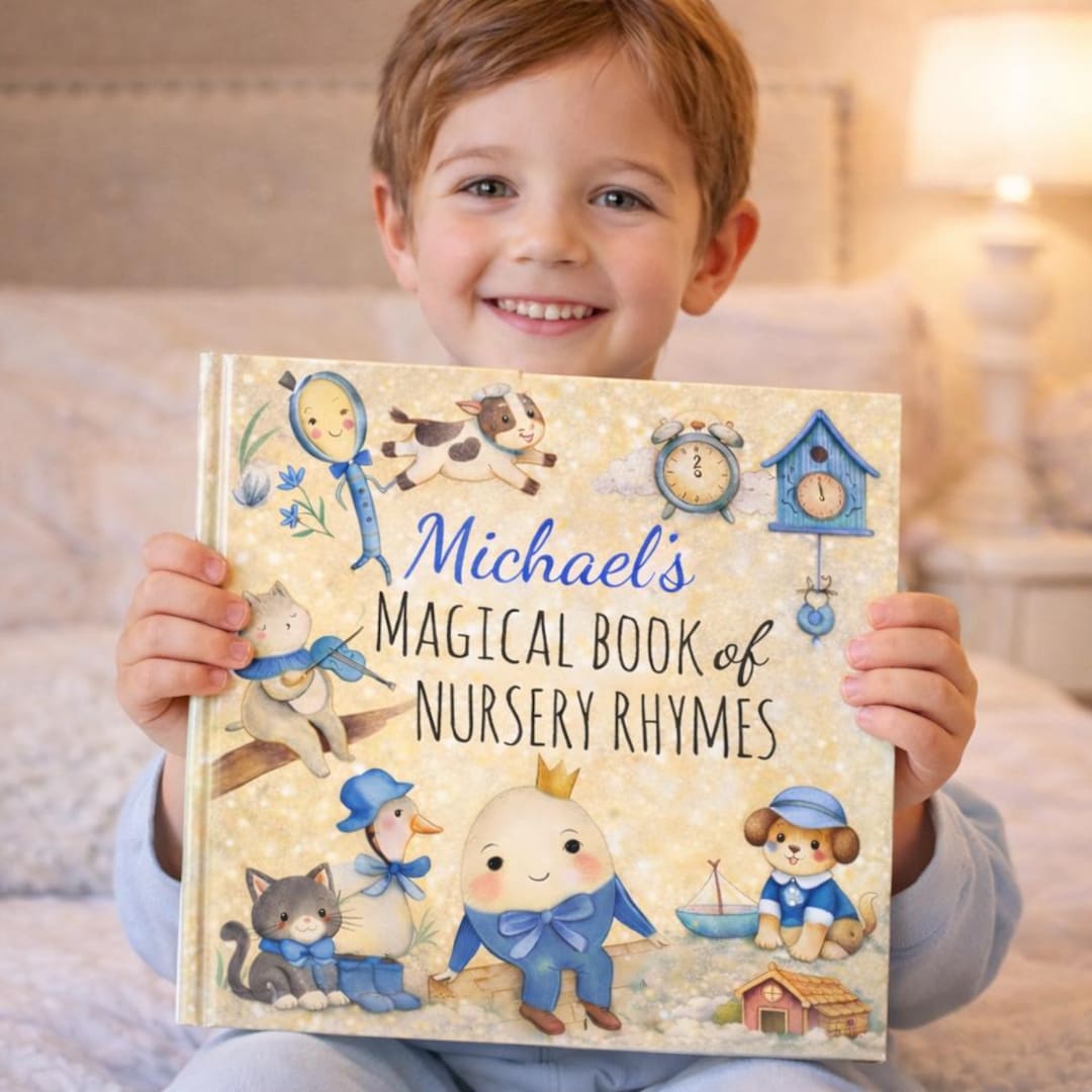 Personalized Nursery Rhymes Book With Audio, Custom Baby Name Storybook ...