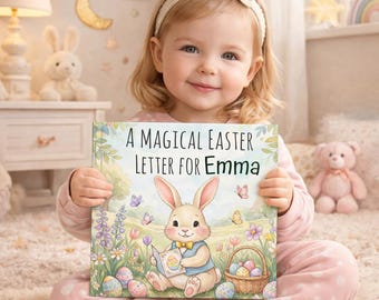 Personalized Easter Story Book with Audio, Custom Baby's First Easter Gift (Hardcover)