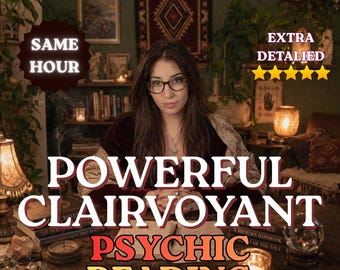Same Hour No Cards Psychic Reading Clairvoyant Blind Reading Accurate Intuitive Reading Personalized Energy Reading