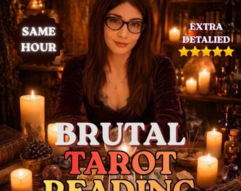 Same Hour Extra Detaillierte Brutal Tarot Lesung,Ehrliche Psychic Prediction,No Sugarcoating Genaue Personalisierte Tarot
