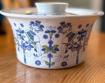 Cacerola con tapa Lotte Turi-Design, de estilo vintage y de mediados de siglo, fabricada en Noruega.