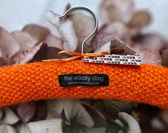 Children's Hand Knitted Pure Wool Padded Hanger, Baby Shower Gift, Newborn Present, Photo Prop, UK Seller