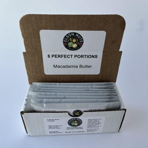 Macadamia Butter Packets, 8 Single-Serve Portions, Small-Batch Gourmet Nut Butter