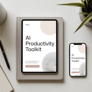 Kit di strumenti per assistenti AI – Guida all'utilizzo dell'IA per 12 mesi – Guida alla configurazione della chat – Download digitale immediato – Strumenti di IA per la produttività