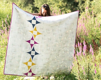 Starline | Curved Quilt | Instant download PDF Quilt Pattern