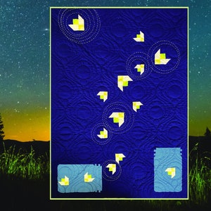 Summer Quilt Pattern PDF: Firefly Quilt Pattern, Animal Quilt Pattern | Instant download PDF Quilt Pattern