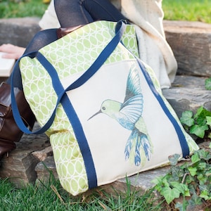 Tote Bag Sewing Pattern | Easy PDF Sewing Pattern for Handmade Tote Bag, Reusable Grocery Bag, Shopping Bag, Market Bag, Canvas Beach Bag