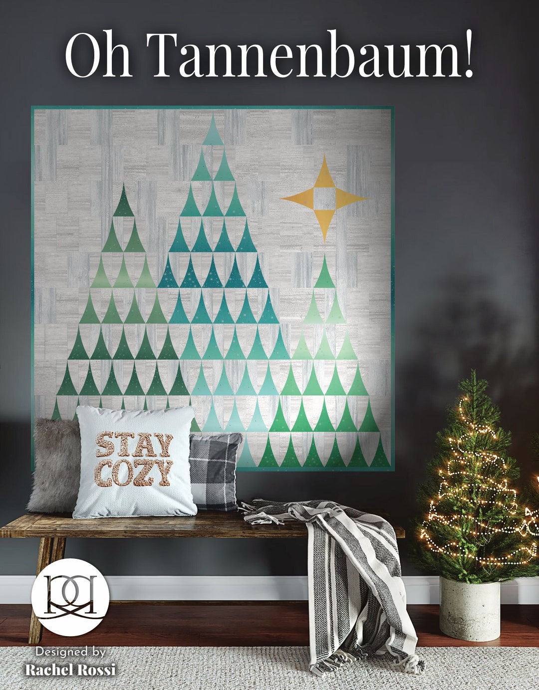 Christmas Quilt Pattern for Christmas Tree Quilt: Oh Tannenbaum ...
