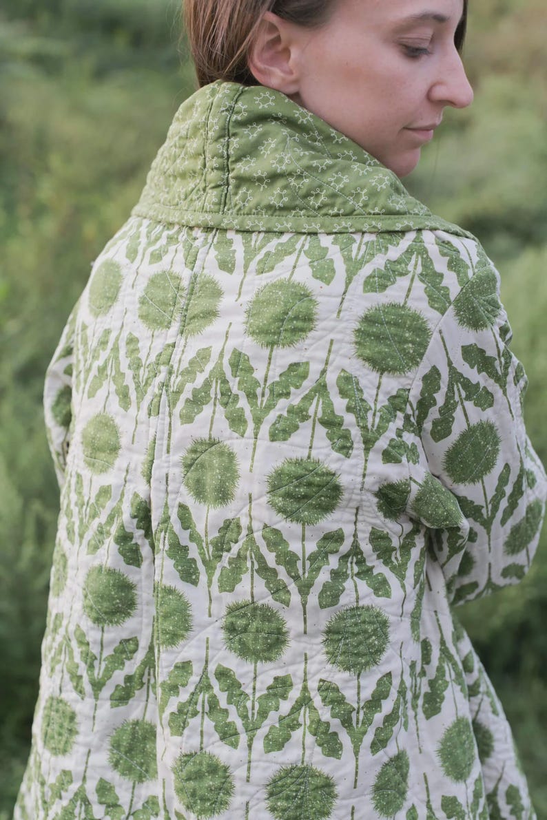 Quilted Coat Sewing Pattern – Reversible Open-front Wearable Clothing ...