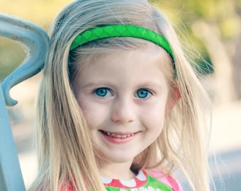 Green Headband, Emerald Green Hair Accessory, Green Woven Headband, St Patrick’s Day Green Headbands, Girls Headband, Headbands for Girls