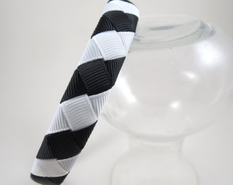 Black and White Headband, Striped Zebra Headband, Black Headband, White Headband, Zebra Hair Accessory, Black and White Hair Accessory