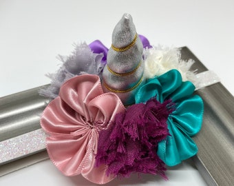 Unicorn Headband, Unicorn Hair Clip, Unicorn Baby Newborn Photography Prop, Girls Headband, Unicorn Hair Accessory, Unicorn Birthday Party
