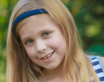 Navy Blue Headband, Dark Blue Headband, Blue Headband, Woven Headband, Braided Headband, School Uniform Headband, Girls Headband Accessory